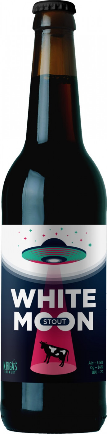 Пиво Темное фильтрованное Нью Ригас Вайт Мун Стаут / New Riga’s White Moon Stout