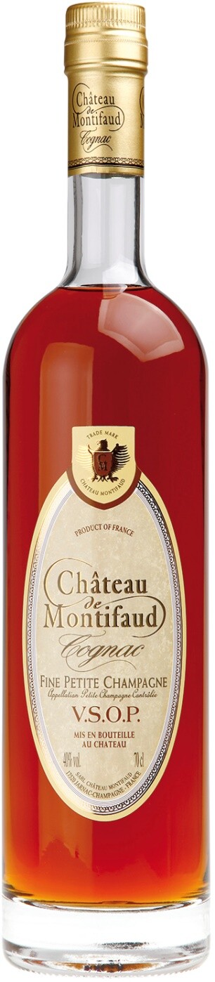 *Коньяк Птит Шампань Шато де Монтифо VSOP тубус 0.7 / Petit Champagne Chateau de Montifoud VSO 0.7