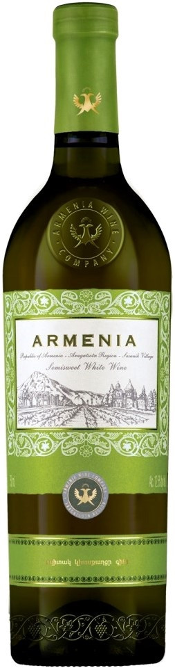 Вино белое полусладкое Армения / Armenia White Semi-Sweet