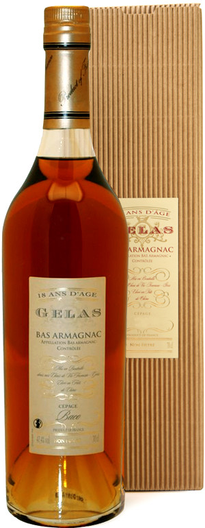 Арманьяк Желас Ба Арманьяк Моносепаж Бако 18 лет / Gelas Bas Armagnac Monocepage Baco 18 ans