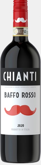 Вино полусухое красное Баффо Россо Кьянти/ Baffo Rosso Chianti DOCG