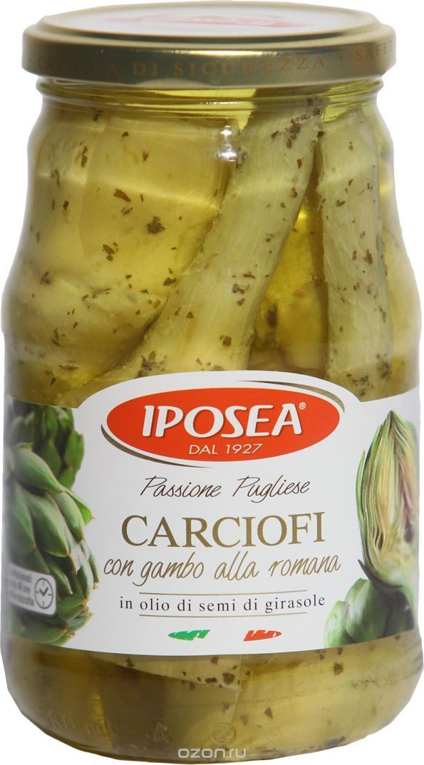 Артишоки Alla Romana в масле IPOSEA 510 г