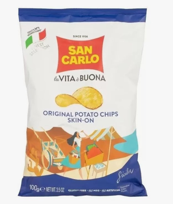 Чипсы картофельные San Carlo по-деревенски 100 гр