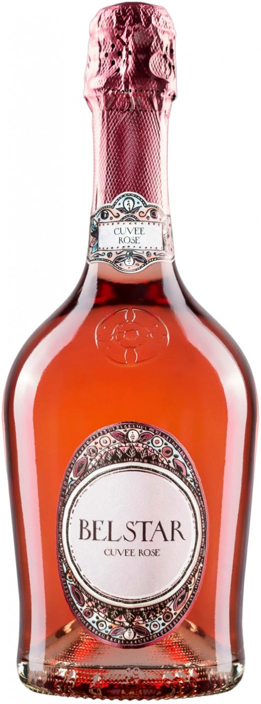 Игристое розовое брют Бельстар Кюве Розе Экстра Драй / Belstar Cuvee Rose Extra Dry