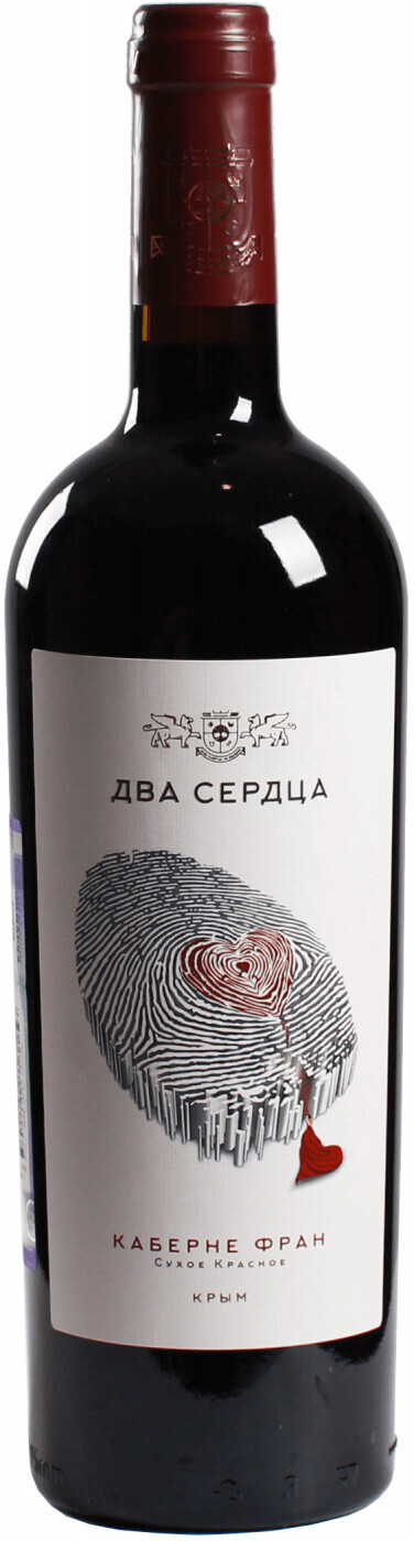 Вино красное сухое Два Сердца Каберне Фран
