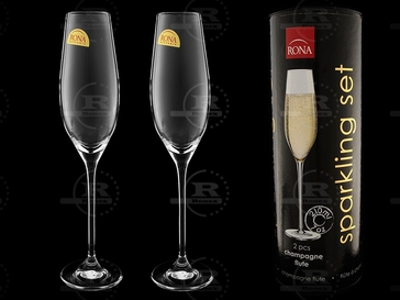 Набор бокалов для шампанского Sparkling set TUBUS, 210 мл / 2 шт, Rona