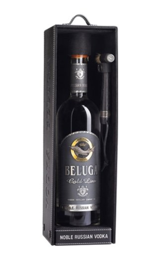 Водка Белуга Голд Лайн подарочный набор 0,75 / Beluga Gold Line 0.75