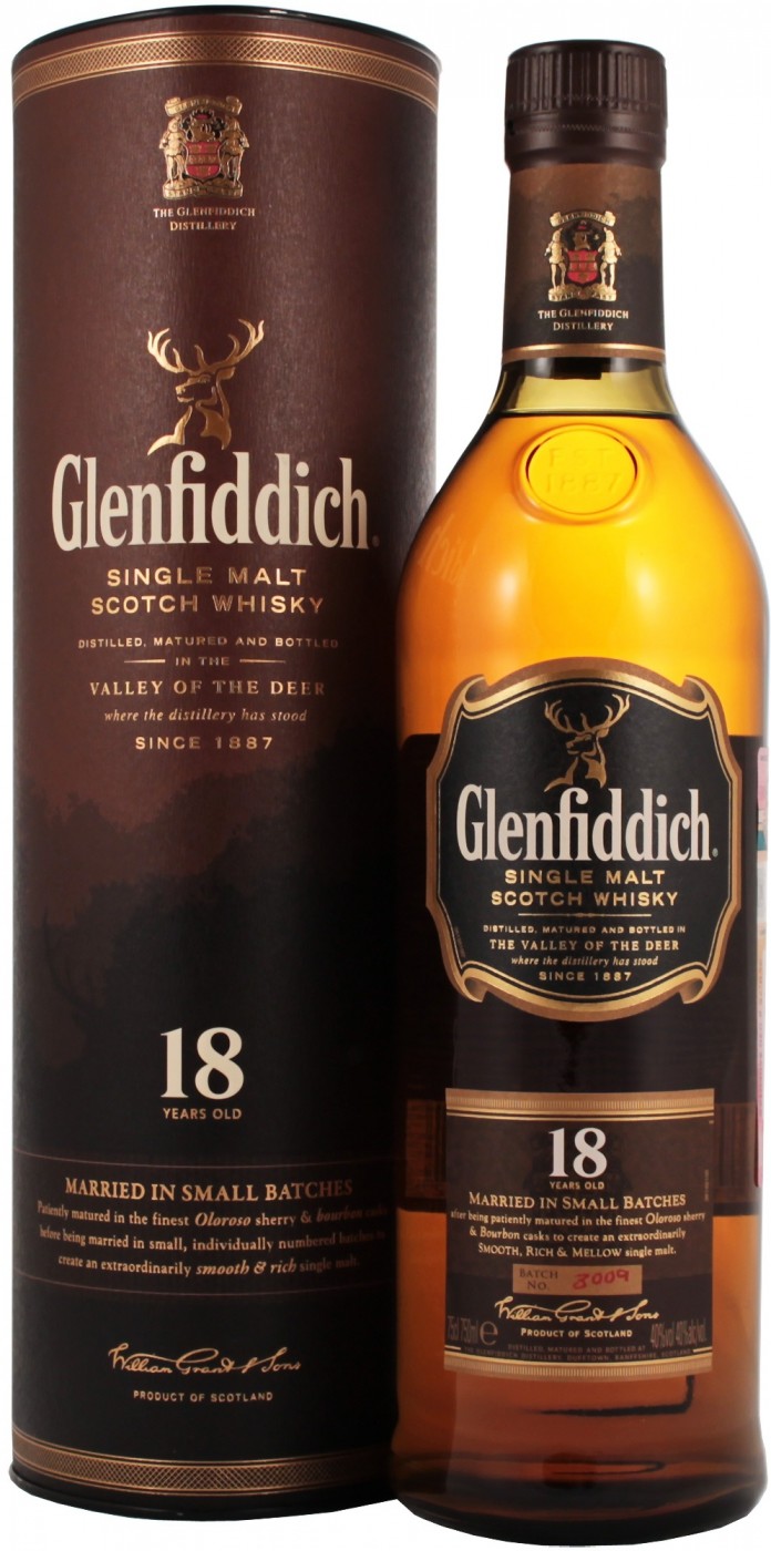 Виски Гленфиддик 18 лет 0,75 / Glenfiddich 18 Years Old квадратный тубус - подробнее Виски Гленфиддик 18 лет 0,75 / Glenfiddich 18 Years Old квадратный тубус