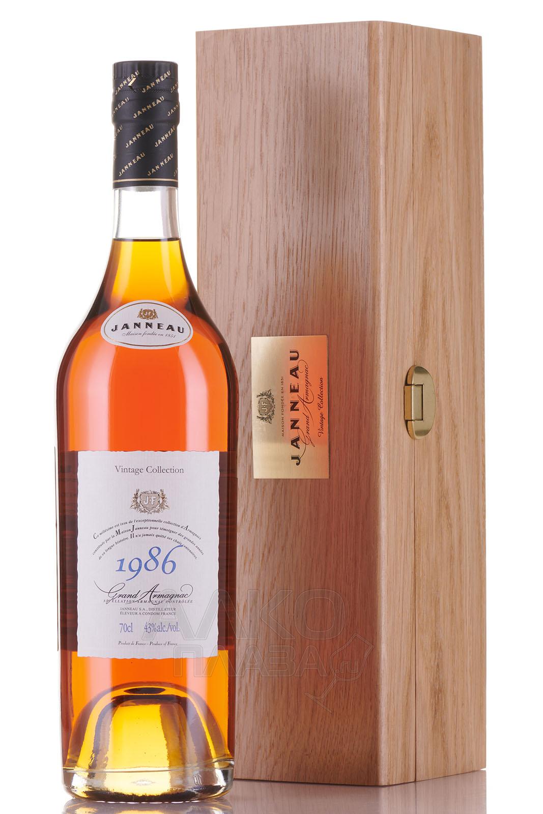 Жанно Винтажная Коллекция арманьяк, г.у. 1986/Janneau Vintage Collection 1986