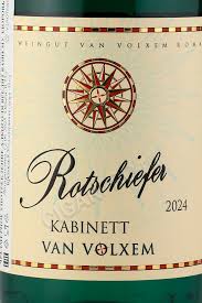 Вино полусладкое белое региона Мозель-Саар-Рувер Ван Вольксем / Van Volxem Mosel Saar Ruwer Riesling