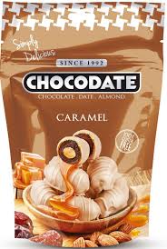 Финики с миндалем и карамелью в сочетании белого и молочного шоколада Chocodate 100гр. - подробнее Финики с миндалем и карамелью в сочетании белого и молочного шоколада Chocodate 100гр.