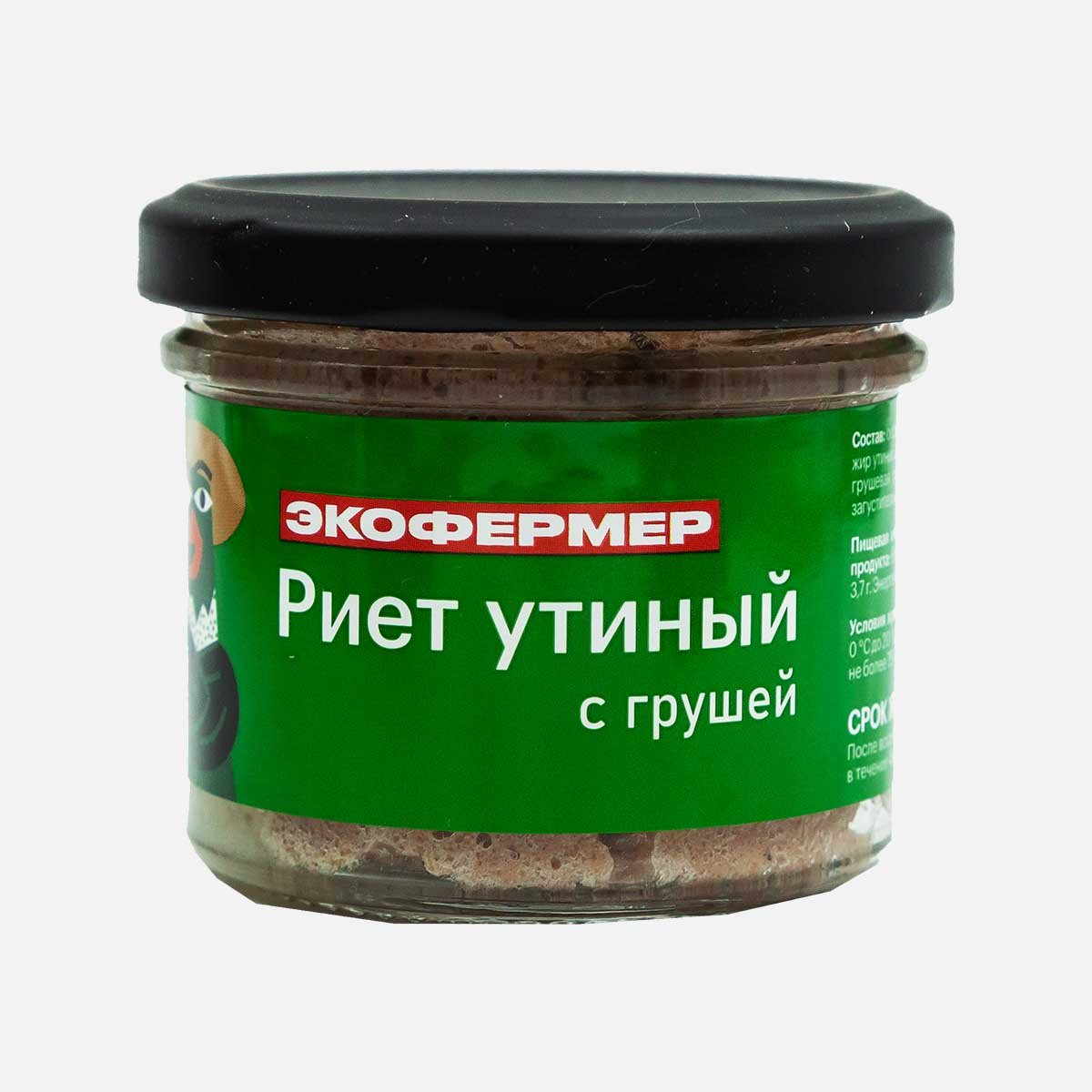 Риет утиный с грушей ст/б 100 гр тм Экофермер